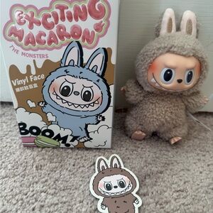 Exciting Macaron Bunny Monster Vinyl Face Plush - Beige/Tan